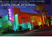 Tablet Screenshot of copapalmsprings.com